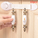 10pcs/Lot Drawer Door Cabinet Cupboard Safety Locks Baby Safety Plastic Lo BX