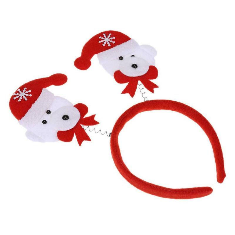 Home Decoration Cute Christmas Theme Headband Kids Head Clasp(Bear)