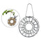 Decorative Metal Bird Feeder Donut Shaped Outdoor Hanging Feeding Garden Decor