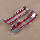 2Pcs Car ABS Front Hood Decoration Trim Cover Fit for Jeep Wrangler JL 2018-2019
