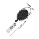 One Retractable Reel Recoil ID Badge Lanyard Name Tag Key Card Holder Belt V6H1