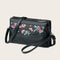 Casual Sheepskin Women Flower Print Shoulder Crossbody Clutch Bag (Style 2)