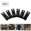 6PcsHeavy Duty Nylon Cable Straps Extension Cord Rope Storage Belt Organizer