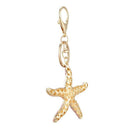 Pretty Sparkling Starfish Keychain Keyring Crystal Rhinestones Purse Pendan E9S4
