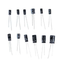 120pcs Straight 12 Value Kit 1uF-470uF Electrolytic Capacitor Assortment