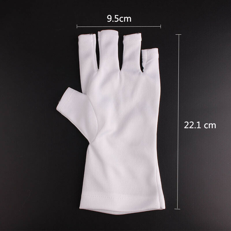 1 Pair Uv Light Lamp Radiation Protection Nail Art Uv Gel Anti Uv Glove Han Y5G5