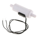 White Inlet Plastic Flow Sensor Magnetic Water Flow Liquid Reed Switch Meter