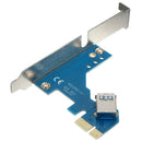 PCI-E Express X1 to Dual PCI Riser Extend Adapter Card with 2.6FT USB 3.0 C