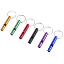 6 x Survival Whistle Aluminum Alloy Key Chain Outdoor Emergency Sports Camp!c