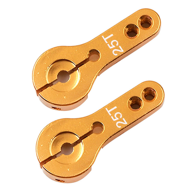 2Pcs Aluminum 25T Metal Steering Servo Horn Arm for Futaba Savox  Power HD