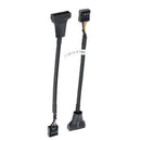2 pcs USB 3.0 9-pin Header Male to USB 2.0 20-pin Female Adapter Cable for PC