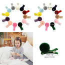 Cute 10pcs  Infant Baby Girls Soft Plush Ball Hair Clip Hairpin Lovely LJ