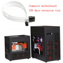 8-Pin ATX CPU ATX White Sleeve 30CM Extension Cord Shalkds 2 Cable Comb drg erew