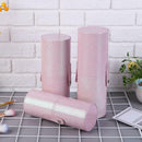 Portable PU Leather Cosmetic Storage Box Makeup Pen Brush Cup (S Pink) A