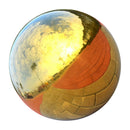 Pack of 3 Golden Stainless Steel Gazing Ball Seamless Mirror Balls Sphere Hollow