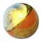Pack of 3 Golden Stainless Steel Gazing Ball Seamless Mirror Balls Sphere Hollow