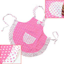 Child Kids Baking Kitchen Cook Frills Polka Dots Princess Apron 2 Layers Cloth