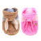 Pet Puppy Dog Comfortable Rabbit Shape Jacket Warm Plush Coat Pink