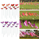 24 Pieces Garden Yard Planter Butterfly Stakes Red Purple