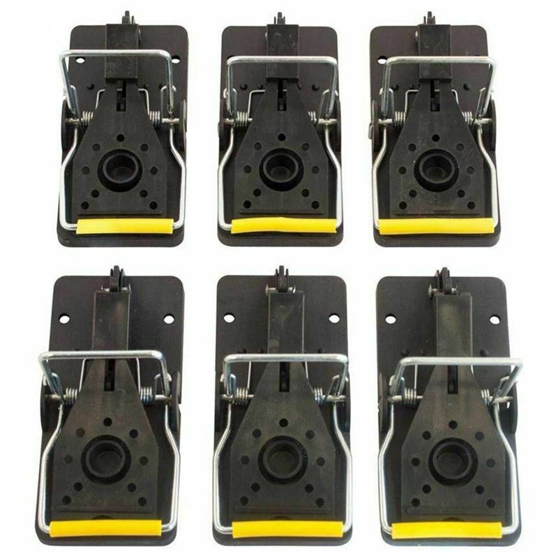 Mouse Trap, Reusable and Easy To Use Snap Traps, Pack of 6