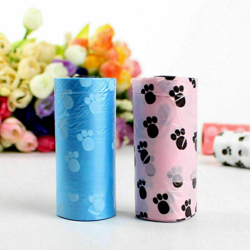 5 Rolls / 100 Pcs Pet Pooper Scooper Bag Dog Poop Waste Dec Pet K1H3 Toilet Y8Q2