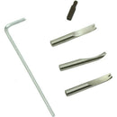 1Set 5 in1 Pro Wood Handle Leather craft Adjustable needle and Groover Crea