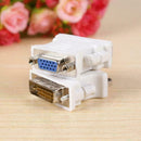 Hot VGA Female to 24+1 pin DVI-D Male Adapter Video Laptop For PC Converter Y8L3
