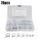 Replacement Spring clamps 70Pcs Double Wire Assortment Stainless steel