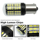 1x White 1156 7506 P21W BA15S LED 3014 144SMD Car Turn Signal Light Bulbs FT