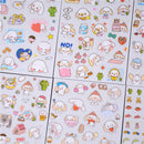 6pcs Cute Big ear dog stickerdiy decoration sticky albumdiary scrapbookingtoy SP