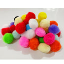 50pcs Soft Lightweight Cat Toys Pompon Balls for Kitten Cats Craft Projects