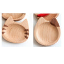 2Pcs Wooden Dishes Plates Kids Cute Handmade Tray Sushi Snack Fruit Sauce D