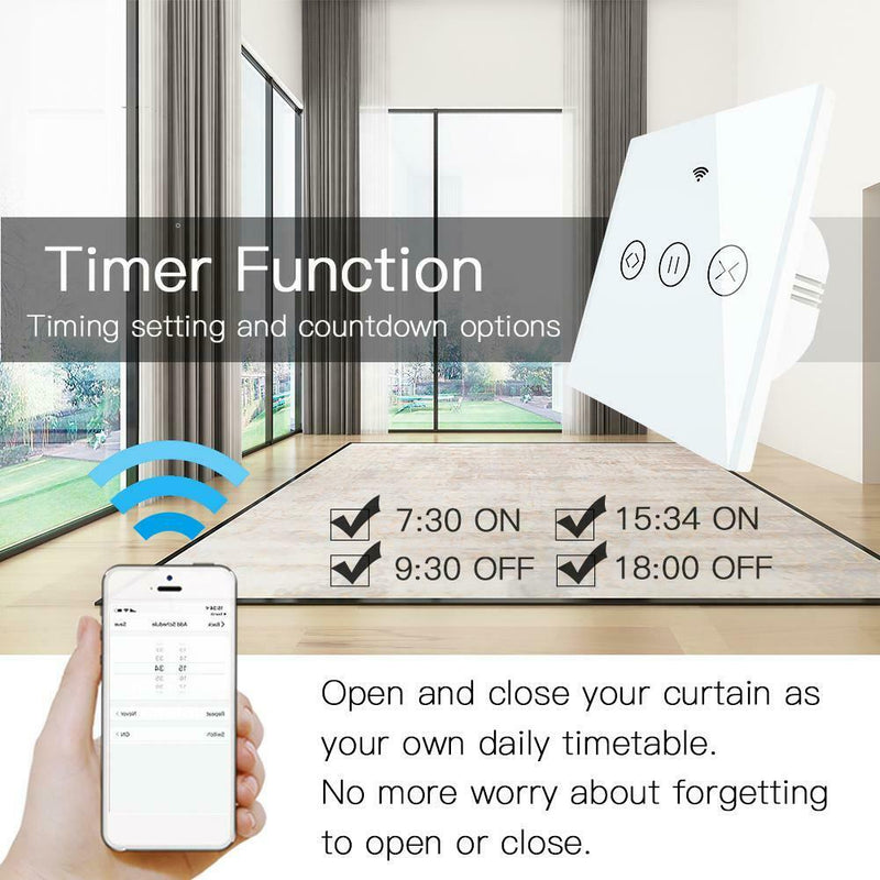 Electric Motorized Curtain Blind Roller Shutter WiFi Smart Curtain Switch