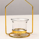 Nordic Style Candle Holder Metal Frame Candlestick for Party Hotel Cafe