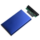 USB 2.0 External 2.5" IDE HDD Enclosure Case Blue For Laptop U1E3