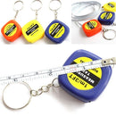 Easy Keychain Retractable Ruler Tape Measure Small Portable Pull Ruler 1pc 3C