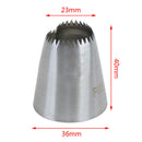 1PC Heart-shape Stainless Steel DIY Ice Piping Pastry Nozzles Cake Making ToF Hn