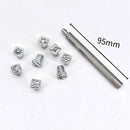 1mm DIY Craft Carving Printing Punch Leather Stamping Tool Set Stainless Steel
