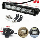 7Inch 18W 6LED Work Light Bar Driving Lamp Fog Off Road SUV Car Boat Truck  Z