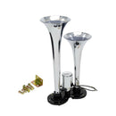 12V/24V DC Dual Trumpet Air Horn Compressor Kit - Super Loud 150db Car Truck RV