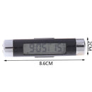 Mini LCD Light Digital Clock Thermometer Temperature Temp Clip Inter a1J Kw