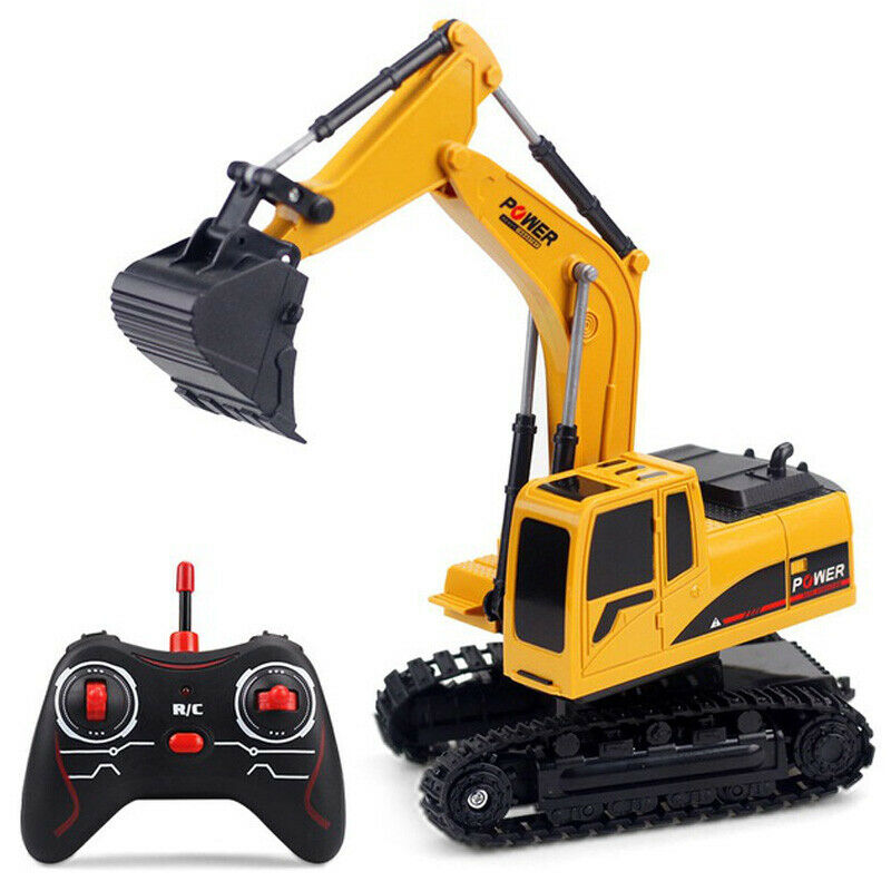 2.4Ghz 6Ch 1:24 Rc Excavator Mini Rc Truck Rechargeable Simulated Excavator E4S2