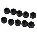 Chair Table Legs 25mm Diameter Plastic Cap Round Ribbed Tube Insert 10 Pcs S1C5