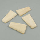 Unpainted Flat Trapezoid Natural Wood Beads DIY Unfinished Earring Jewelry