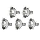 5 Pcs Mini Stainless Steel Liquid Funnel Wide Mouth Kitchen Oil Canning Tool