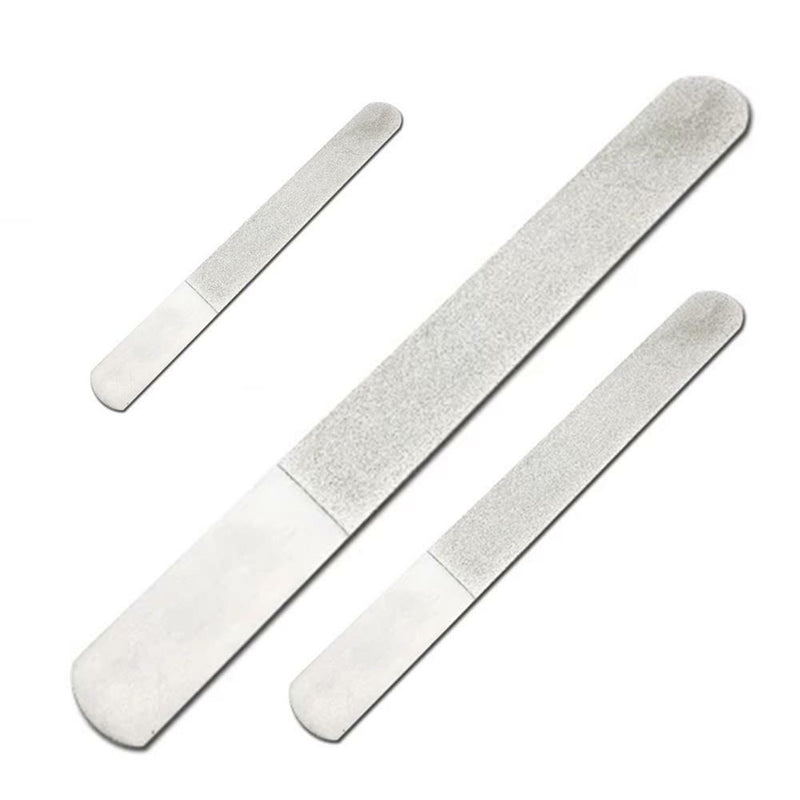 20.2*1.9cm Metal Stainless Steel Nail File Double Sided Manicure Pedicure