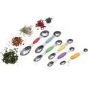6Pcs/Set Magnetic Measuring Spoons Set Stainless Steel Stackable Dual Sided Z8O8