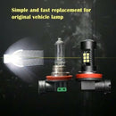 2Pcs Led HB3 9005 Fog Light Bulb 1200lm 6000K White Car Daytime Running Lam