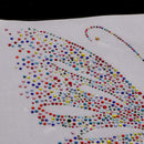 Rhinestone Iron On Transfer Hot Fix Motif Butterfly Decor Colorful style 1