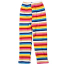 Baby Girls Winter Fleece Warm Rainbow Leggings Child Pants Size 110(For Age M8Y4